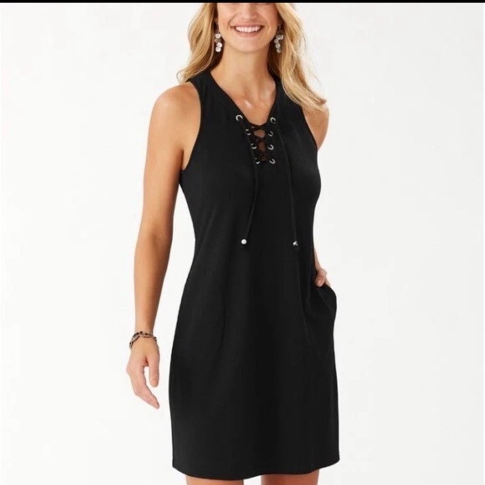 Tommy Bahama Island Cays Lace-Up Coverup Dress size S resortwear beach - Picture 4 of 7